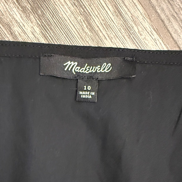 Madewell Elegant Black Wrap Blouse - Picture 2 of 7